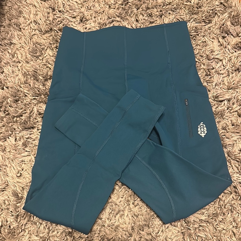 FP Movement by Free People Blue Leggings Athletic Performance